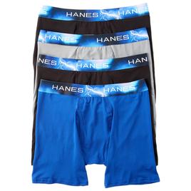 Mens Hanes(R) Ultimate(R) Sport X-Temp(tm) 4pk. Long Leg Boxer Briefs