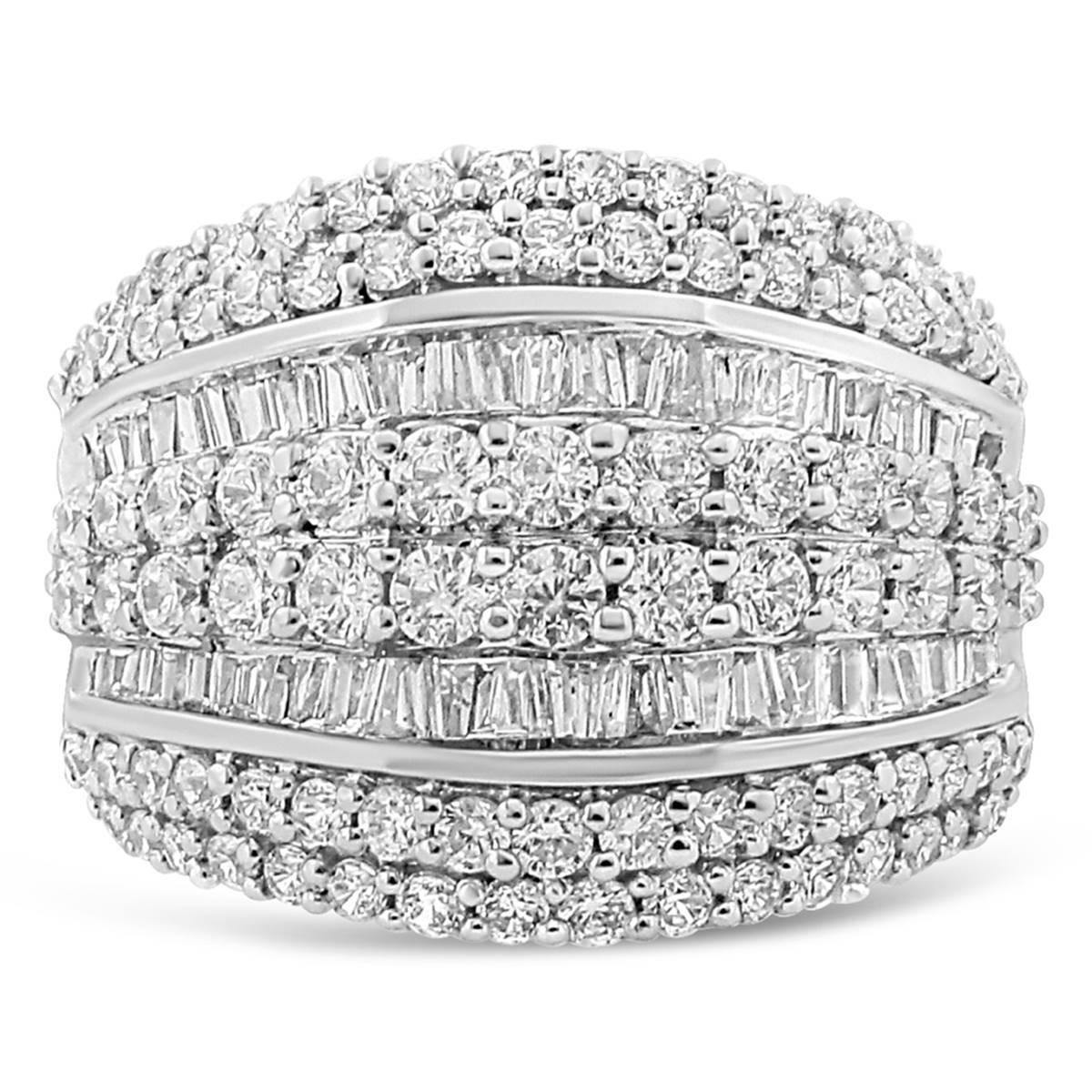 Haus of Brilliance Sterling Silver 2ctw. Diamond Cluster Ring