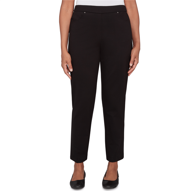 Petite Alfred Dunner Barcelona Ponte Knit Short Length Pants