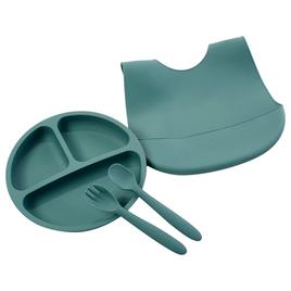 Lila & Jack(R) 4pc. Green Silicone Meal Set