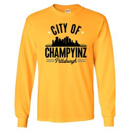 Mens Champyinz Pittsburgh Tailgate Long Sleeve Tee
