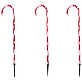 Northlight Seasonal 3pc. White/Red Candy Cane Pathway Markers