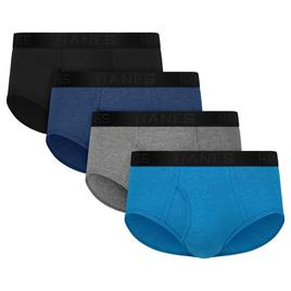 Mens Hanes Ultimate® 4pk. Briefs - Black/Grey