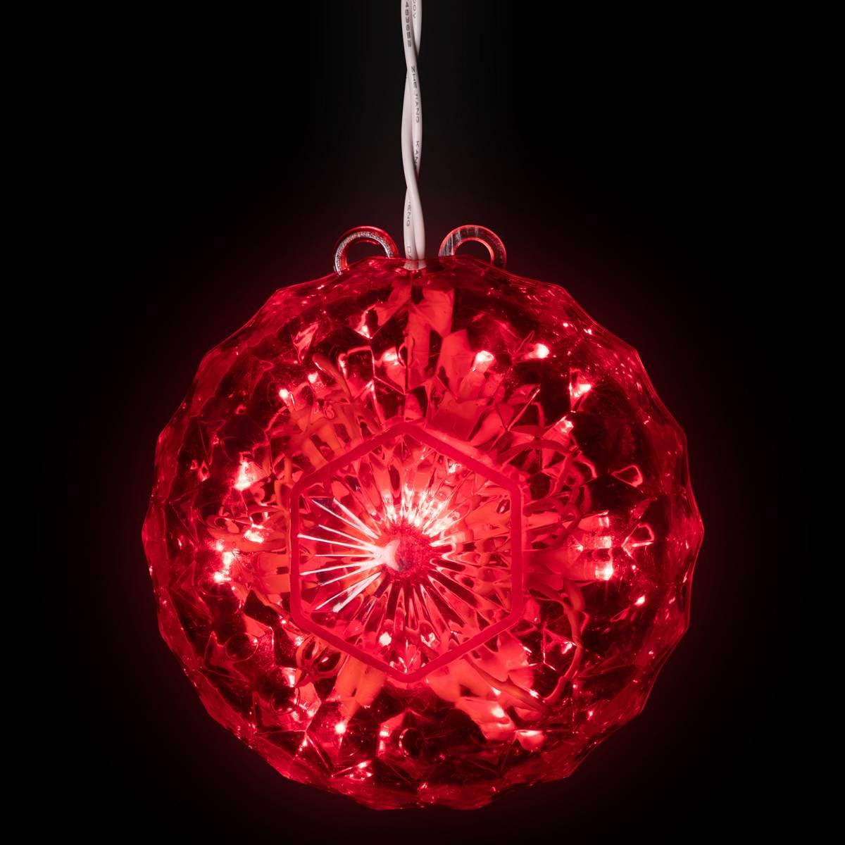 Northlight Seasonal LED Crystal Sphere Christmas Decoration