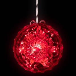 Northlight Seasonal LED Crystal Sphere Christmas Decoration