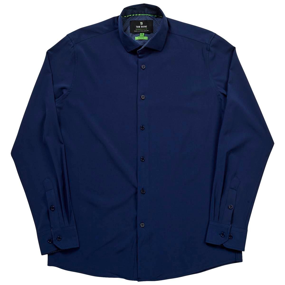 Mens Tom Baine Slim Fit Solid Dress Shirt