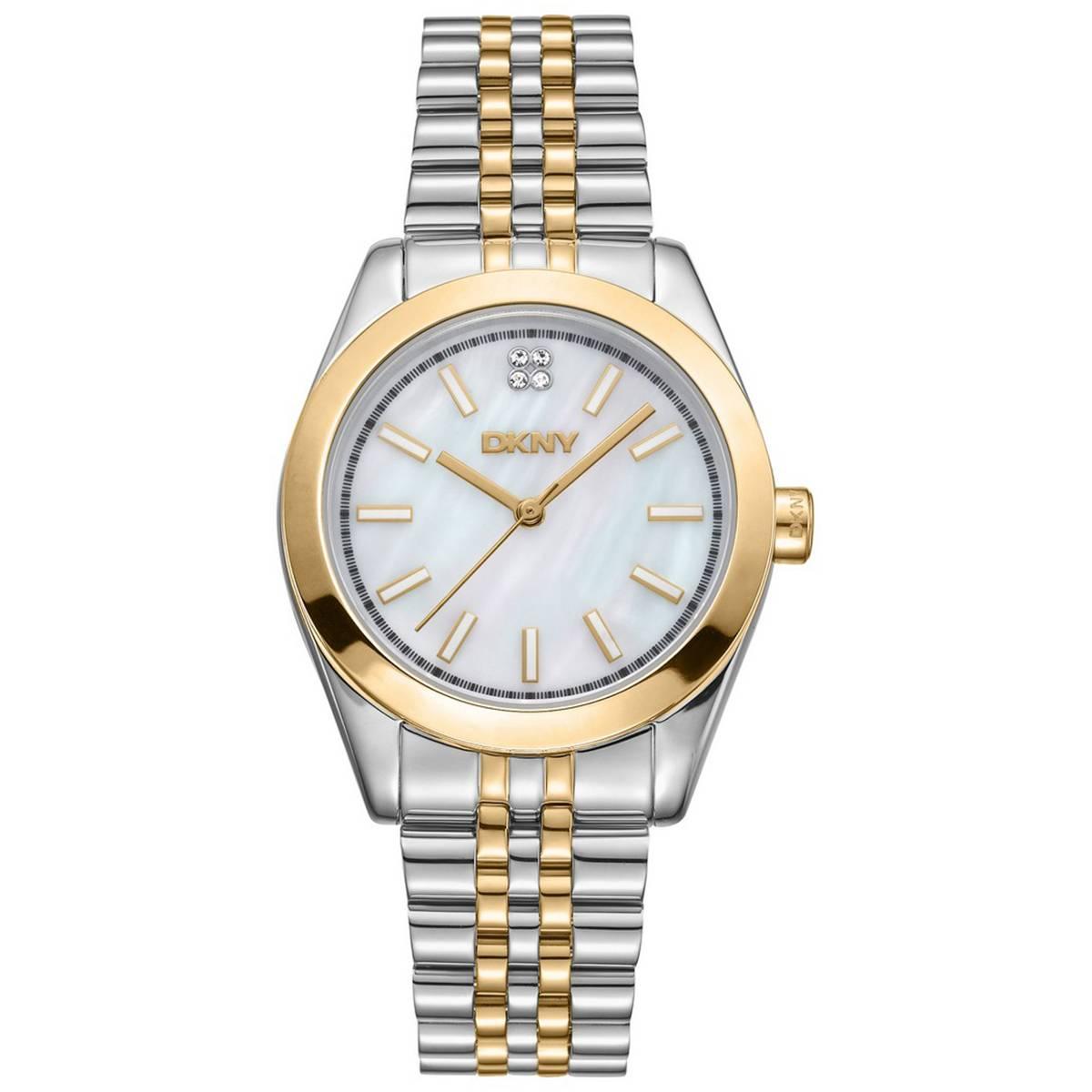 Womens DKNY Nolita Midi Mother of Pearl Dial Watch - DK1L029M0075