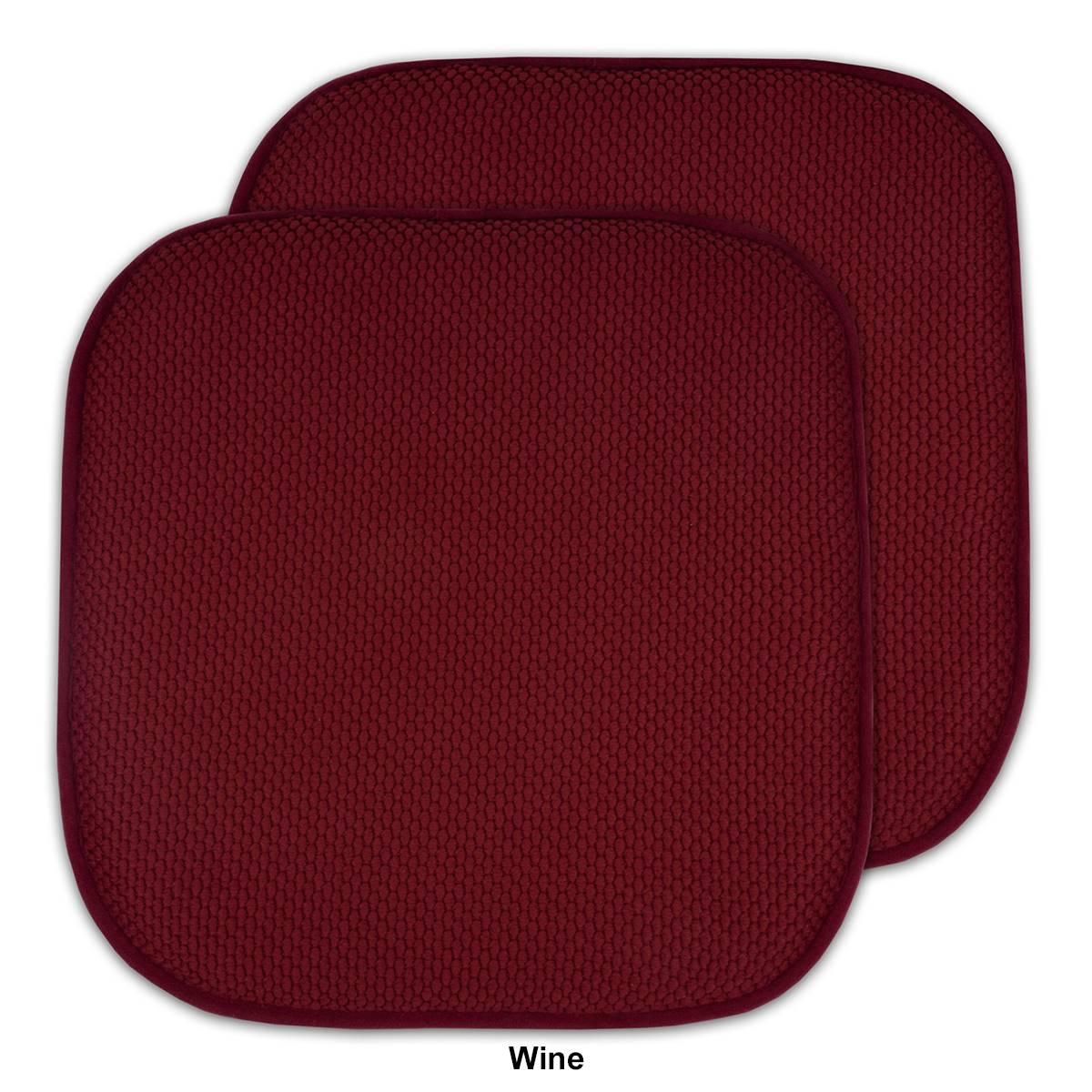 Sweet Home Collection Honeycomb Memory Foam Non-Slip Chair Pad