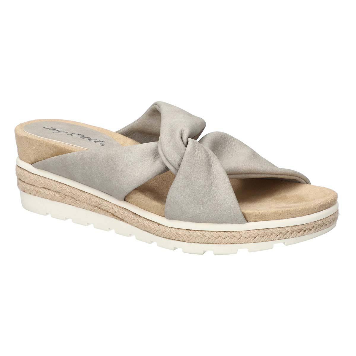 Womens Easy Street Ja Knotted Wedge Slide Sandals