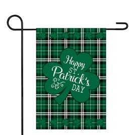 Northlight Seasonal Happy St. Patrick's Day Plaid Garden Flag