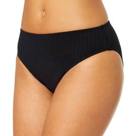 Womens Anne Cole Luna Snap Texture Mid Rise Swim Bottoms
