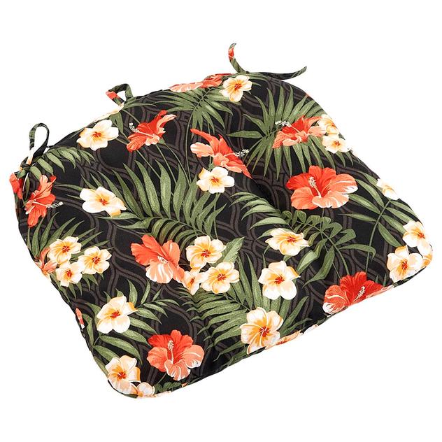 Jordan Manufacturing Floral Universal Chair Cushion