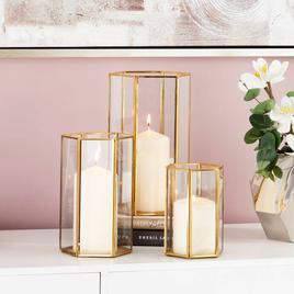 9th & Pike® Hurricane Candle Holders - Set of 3