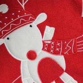 Northlight 48in. Winter Reindeer Embroidered Christmas Tree Skirt