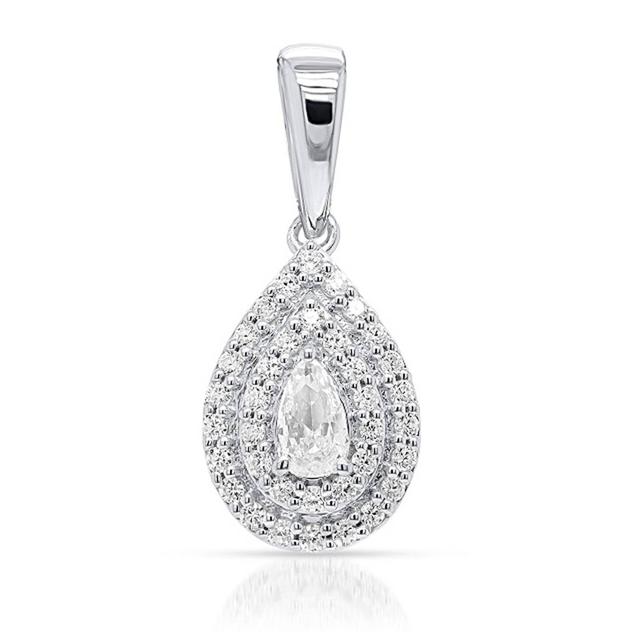 Nova Star® 1/2ctw. Lab Grown Diamond Pear Pendant Necklace