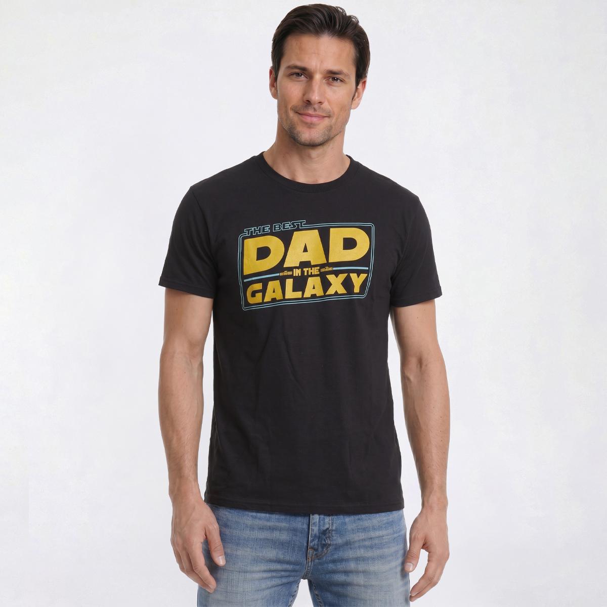 Mens Galaxy Dad Short Sleeve Graphic Tee