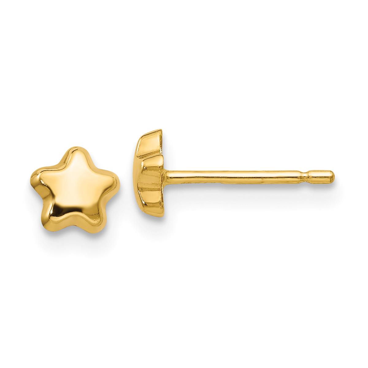 Gold Classics(tm) 14kt. Gold Polished Star Post Earrings
