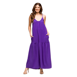 Womens 24/7 Comfort Apparel Spaghetti Strap Maternity Maxi