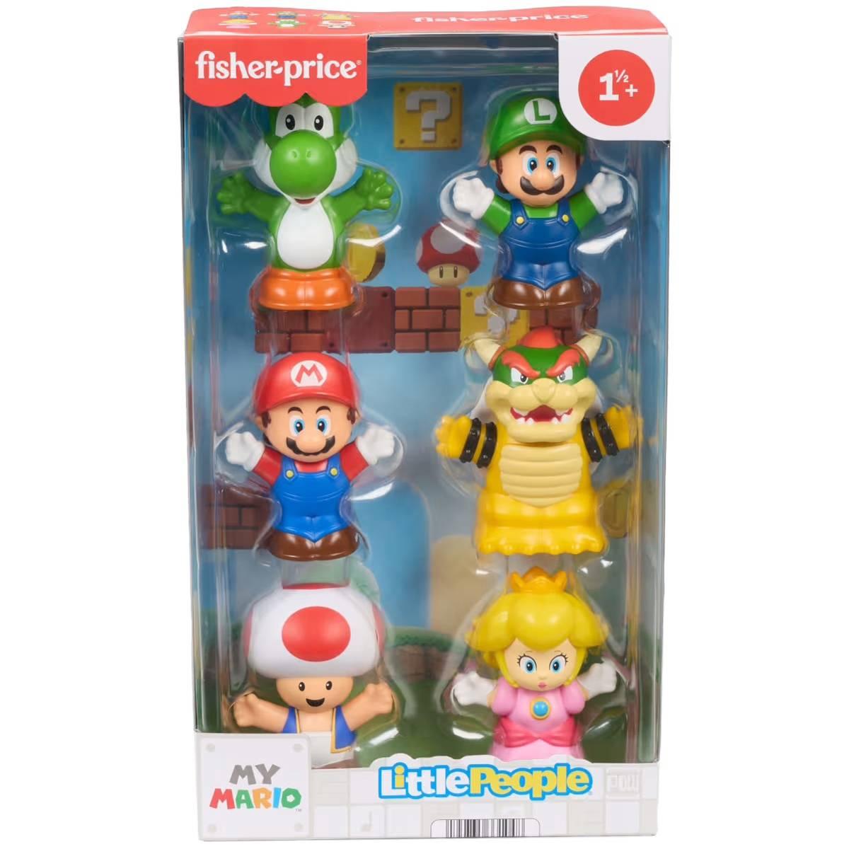 Fisher-Price Little People Supermario Figure 6Pk