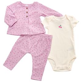 Baby Girl (NB-12M) Carter''s(R) 3Pc Onesie W/ Top And Bottom