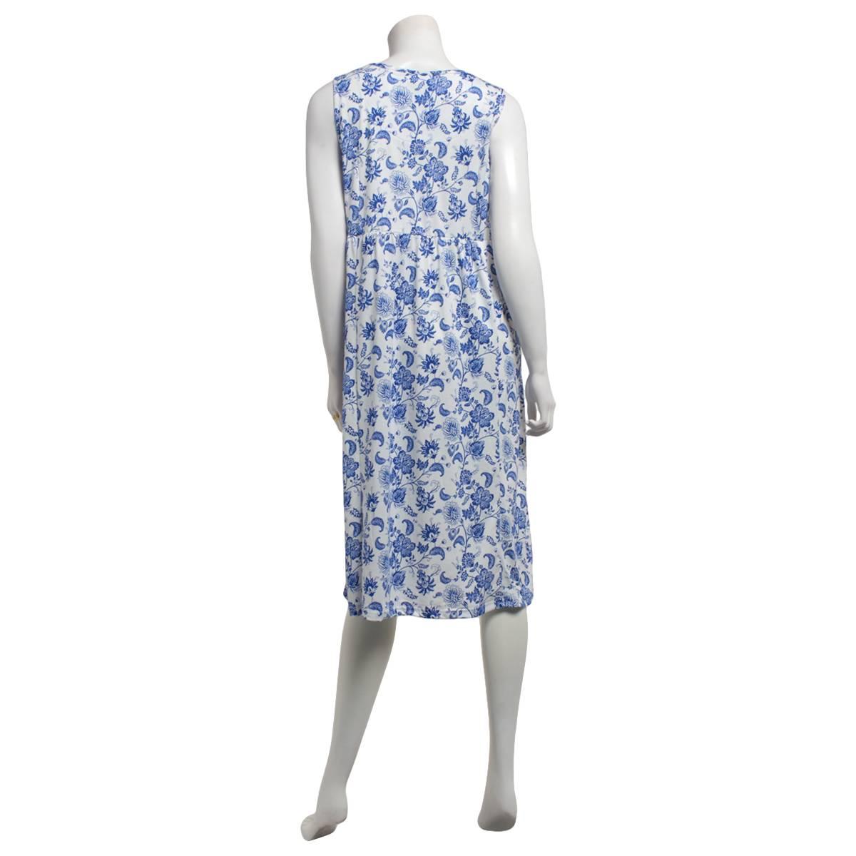 Womens MUK LUKS® Sleeveless Timeless Toile Flared Nightgowns