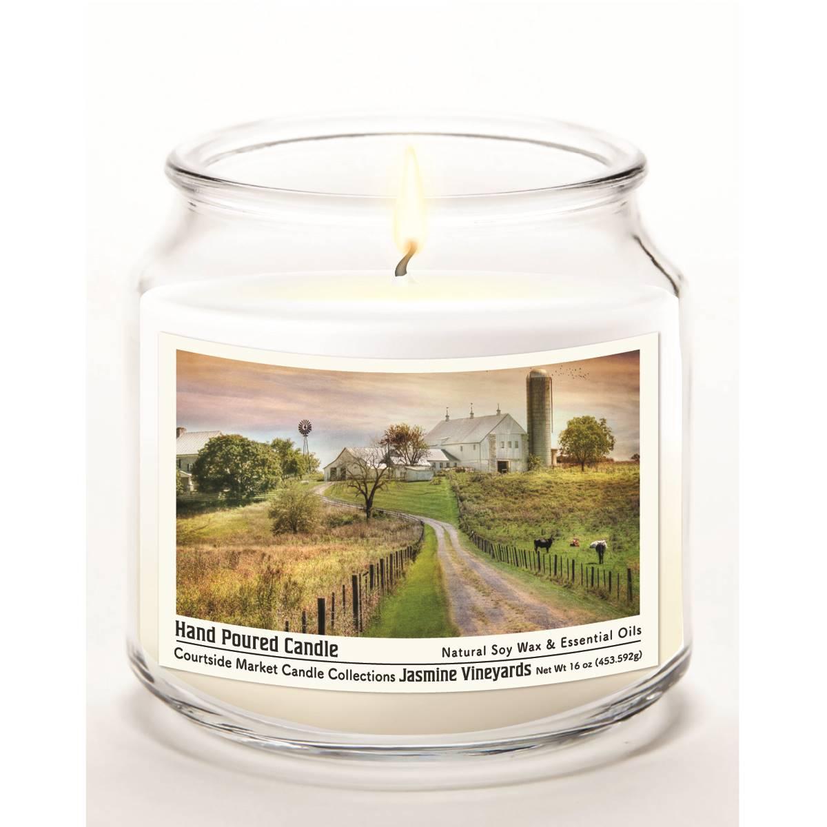 Courtside Market® Country Road 16oz. Jasmine Vineyards Jar Candle