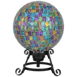 Northlight Seasonal Mosaic Window Pane Garden Gazing Ball