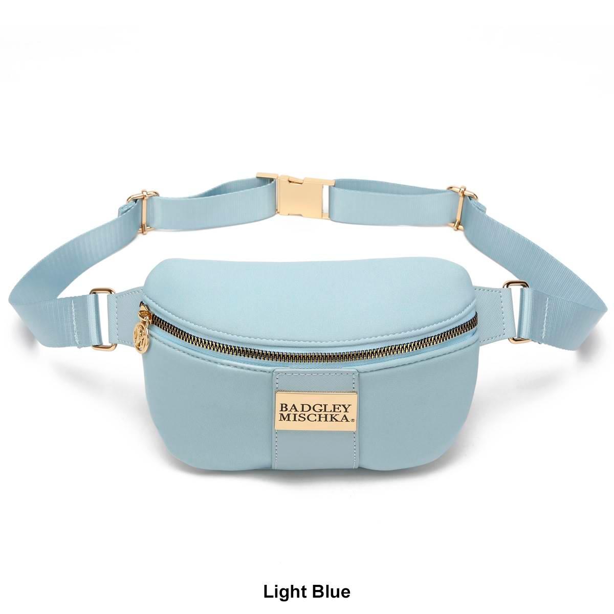 Badgley Mischka Sage Scuba &amp; Vegan Leather Belt Bag