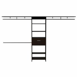 FM FURNITURE Broncos Dark Walnut 3 Drawers Closet