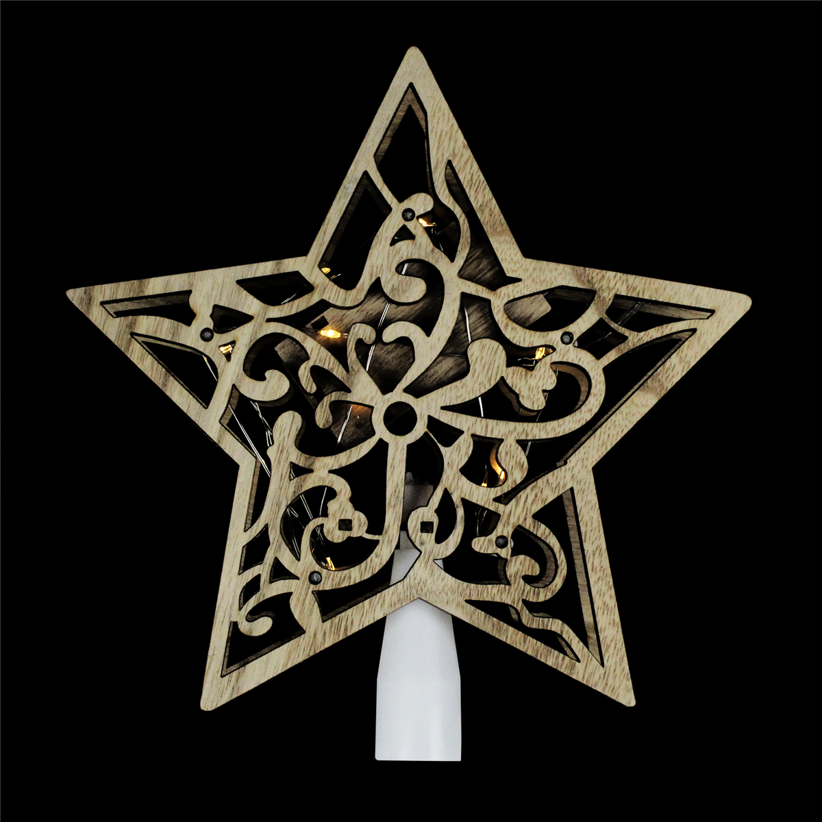 Northlight Lighted Brown Star Christmas Tree Topper