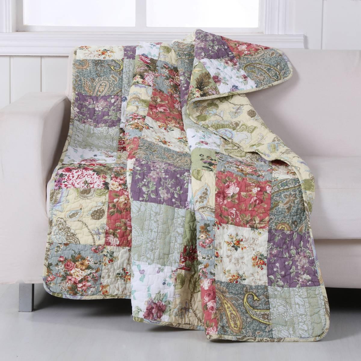 Greenland Home Fashions(tm) Blooming Prairie Quilted Throw
