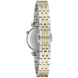 Womens Bulova Regatta White Dial Two-Tone Bracelet Watch - 98P202