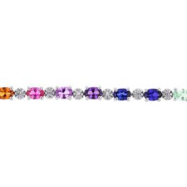 Gemstone Classics™ Diamond & Multi-Color Sapphire Bracelet