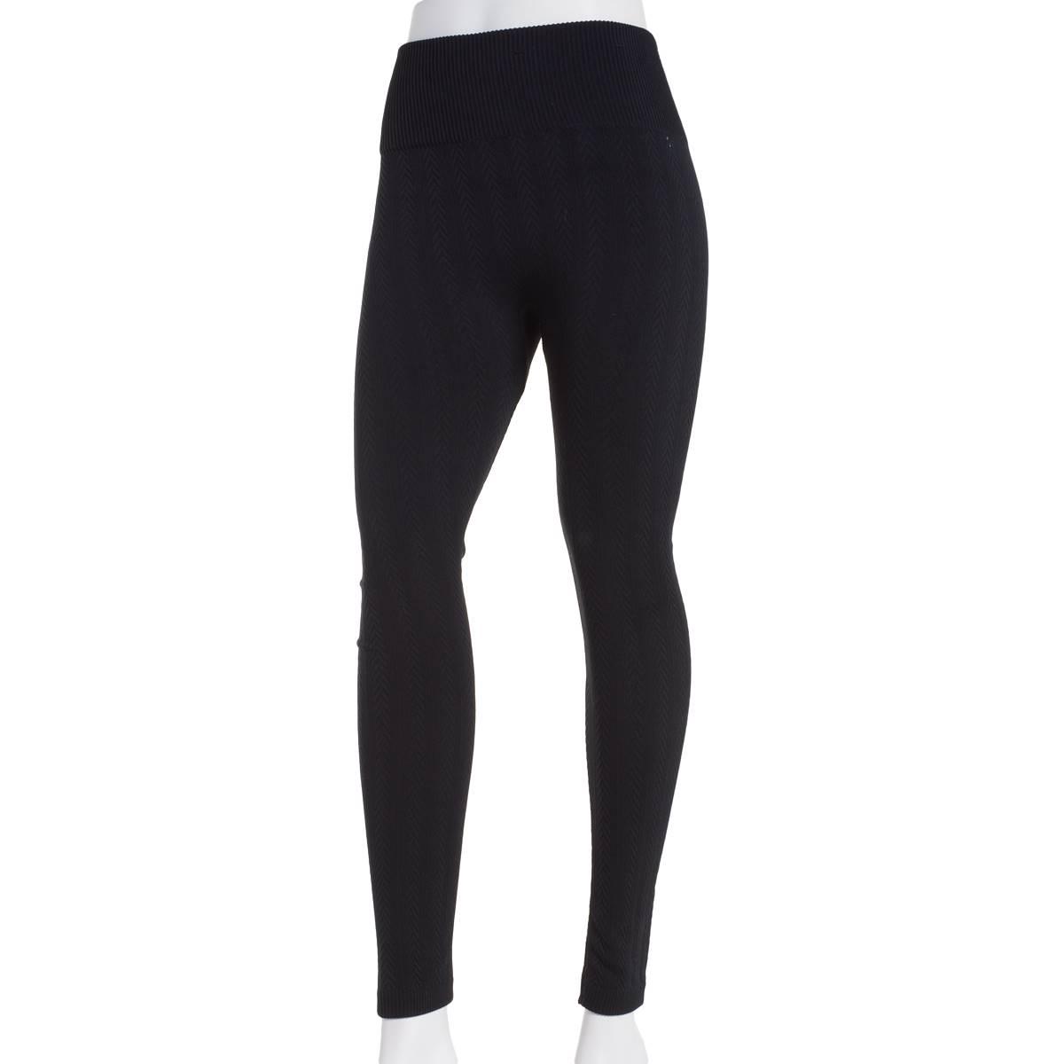 Womens One 5 One Braided Rib Textured Lined Leggings