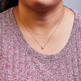 Haus of Brilliance 10kt. Rose Gold 1/10ctw. Diamond Pendant