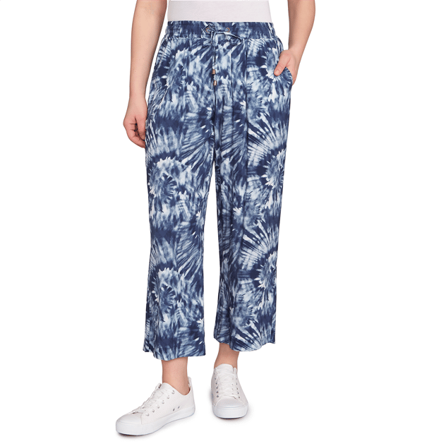 Womens Skye’s the Limit Out Of The Blue Tie Dye Wide Leg Pants