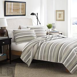Stone Cottage Fresno Stripe Quilt Set - Neutral