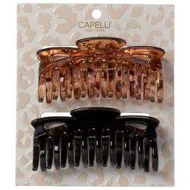Womens Capelli New York 2pk. Spiral Claw Clips