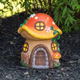 Northlight Seasonal 6.25in. Mushroom House Outdoor Garden Statue