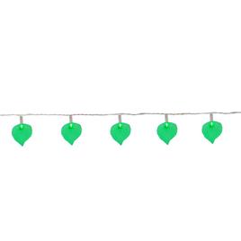 Northlight Seasonal Green Leaf Shaped String Lights