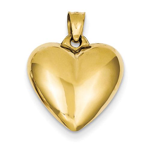 Gold Classics(tm) 14kt. Yellow Gold Puffed Heart Pendant