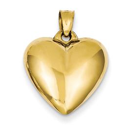 Gold Classics(tm) 14kt. Yellow Gold Puffed Heart Pendant