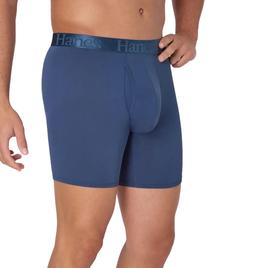 Mens Hanes® Originals 3pk. Supersoft Boxer Briefs-Light Blue/Grey