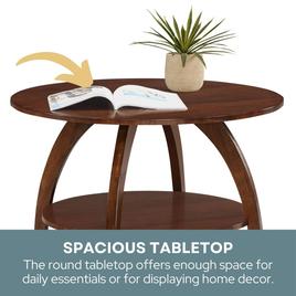 Convenience Concepts Aldrin Coffee Table with Shelf