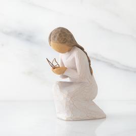 Willow Tree 3.5in. Quiet Wonder Angel Figurine with Butterfly
