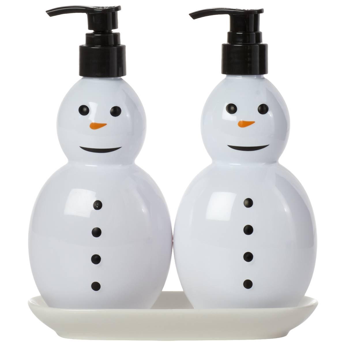 Simple Pleasures(R) Snow Frosting Hand Soap and Lotion Caddy Set