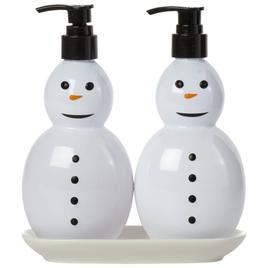 Simple Pleasures(R) Snow Frosting Hand Soap and Lotion Caddy Set