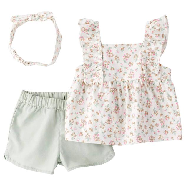 Baby Girl (3-24M) Carter's® Floral Flutter Tank & Shorts Set