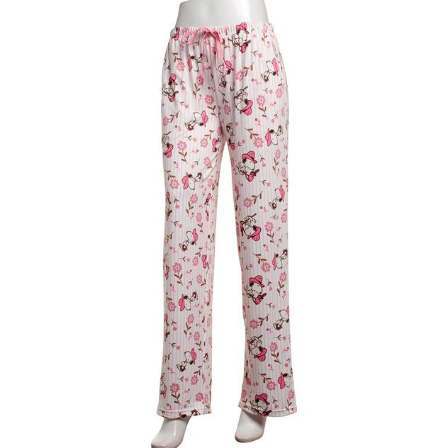 Juniors Peanuts™ Snoopy Cowboy Striped Pajama Pants w/Pockets