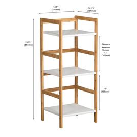 eccostyle™ 3-Tier Bamboo Frame Stackable Tower Shelf